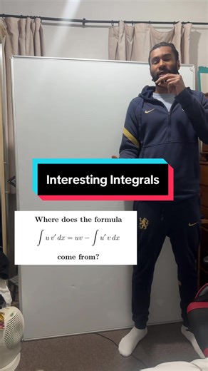 Interesting integrals. Let’s go! Here we are looking at where the integration by parts formula come from. I don’t see them asking this in exams but it’s always good to know it’s origins! #math #fyp #alevel #stem #mmt