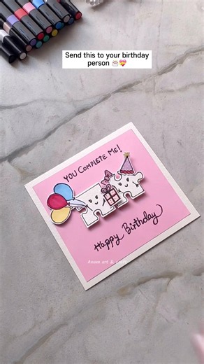 DIY birthday card idea series 1/10 by Anam