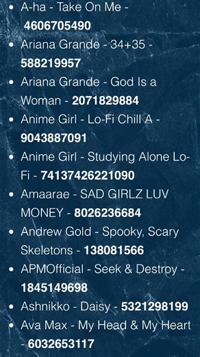 Treating Roblox music id codes #roblox #trending #music