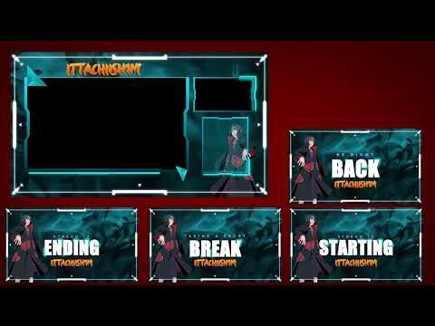Anime Stream Overlay Pack ⚔️ | Ninja-Themed Twitch & YouTube Overlays