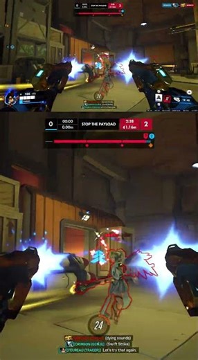 Dropping The Monkey From The Sky... 🐒 Mercy Eliminated! #Overwatch #Winston #Gameplay