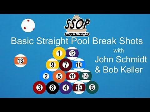 Basic Straight Pool Break Shots with John Schmidt and Bob Keller (SSOP)
