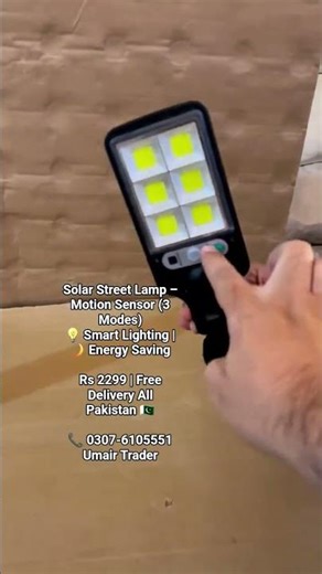 Solar Street Lamp – Motion Sensor (3 Modes)💡 Smart Lighting system ✨️ #smartstreetlights #smartgreen