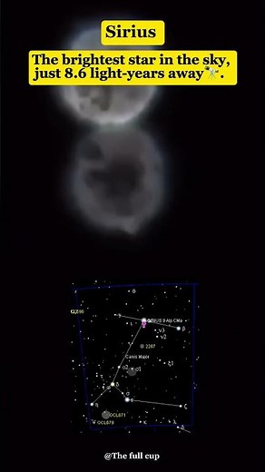 Sirius: The Brightest Star in the Night Sky🌠! #space #universe #exploration