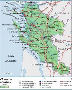 Carte De La Charente-maritime 17100