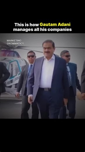 Startup | Marketing on Instagram: "This is how Gautam Adani manages one of India’s largest business empires. Instead of running everything himself, Adani operates through a clear holding-company structure. Each Adani Group company — ports, power, airports, renewables, cement, gas — has its own leadership team, CEO, and P&L responsibility. At the group level, focus stays on: • Long-term vision and capital allocation • Strategic expansion into infrastructure-heavy sectors • Execution at scale • Ri