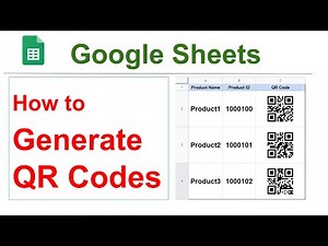 How to Generate QR Code in Google Sheets || Bulk QR Code Generator in Google Sheets👈