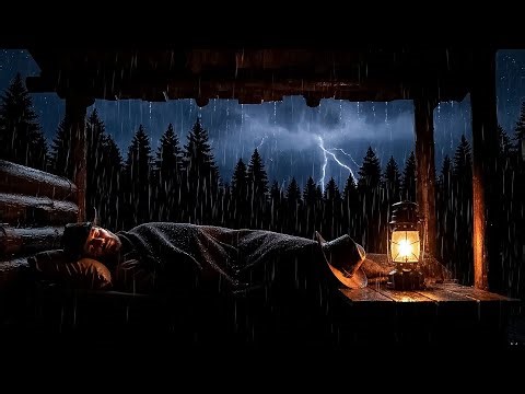Cocooned by Rain: Arthur's Peaceful Tent Hideaway | RDR2 ASMR Sleep with rain sounds