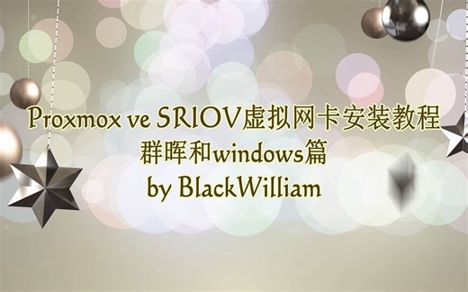 Proxmox ve(PVE) sriov安装教程-群晖和windows篇(82576网卡)