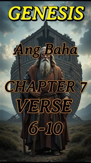 "Chapter 7 Verse 6-10" Ang Baha (GENESIS) #bibleverse #faithingod #scripturedaily