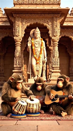 #viral monkey play music instrument #viral #music #monkey