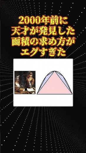 数学の面白い話「アルキメデスの求積法」