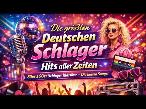 Die größten Deutschen Schlager Hits aller Zeiten 🎤 80er & 90er Schlager Klassiker – Die besten Song