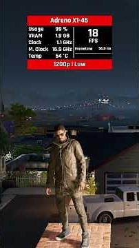 Watch Dogs 2 on Snapdragon X (X1-26-100) + Adreno X1-45 | 1200p All Settings