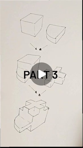 Joseph on Instagram: "Key takeaway: DRAWING IS BUILDING! In this short tutorial I demonstrate how to build complex forms by combining together simpler forms. I recommend that you make this regular practice. This is essential as it will help you to execute on what is in your mind. If you can describe it using simple forms then you will be able to draw it. If you cannot describe it then atleast you know that your inability to draw it from imagination has nothing to with your skill and everything t