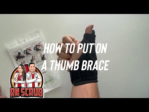 How to Put on a Thumb Brace