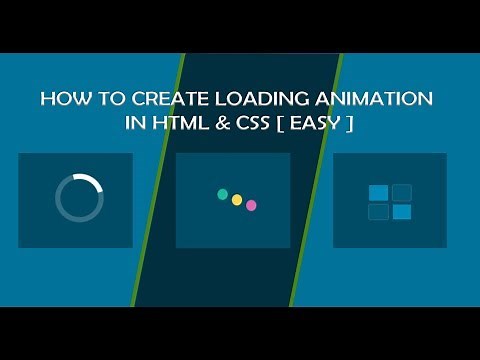 How to create loading animation in HTML & CSS[easy]