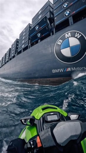 The man found a shipping container at sea #shorts