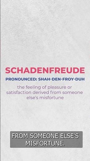 Meaning of Schadenfreude | My Word Book