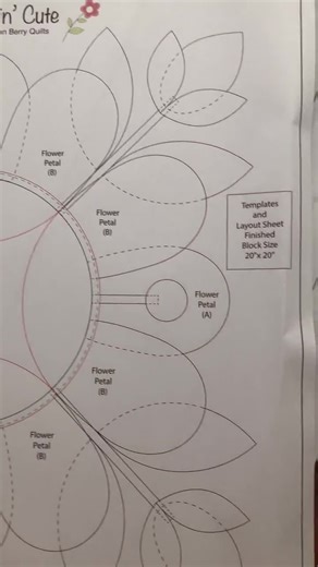 Quilted Christmas Pillow Cover Kit – Applique Floral Fabric, Bunny Hill Designs - Etsy