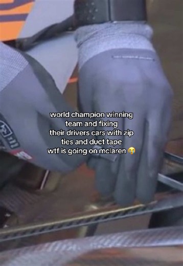 #landoscar || driving a f1 car with zip ties and duct tape seems really safe mclaren great work, this team got to be ragebaiting is right😭🤔😑 ##formula1##f1tiktok##mclaren##landonorris