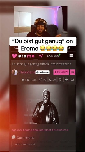 Du bist gut genug toxiiccee reacts on Erome