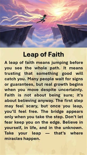 Leap of Faith #shorts #english #englishmerl #englishreading #englishgrammar #education