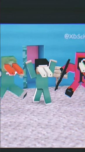 Zombie and Herobrine Play squid game