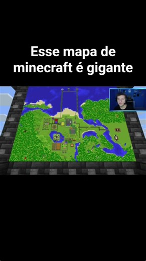 Esse mapa de minecraft é gigante #shorts #minecraft