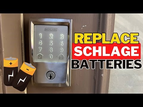 HOW TO Replace Schlage Smart Lock Batteries!