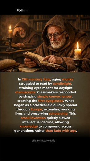 The invention that saved knowledge. Eyeglasses quietly extended human learning by kee...