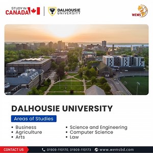 Considering Dalhousie University? (Process your application without Service Charge) Dalhousie University is renowned for its academic excellence and research opportunities. Located in beautiful Halifax, Nova Scotia – vibrant city, rich in culture. Diverse student community with a global perspective. Extensive range of programs and courses catering to various interests. Strong emphasis on hands-on learning and practical skills development. 🔍 Why Choose Dalhousie: ✅Academic Prestige: Ranked among