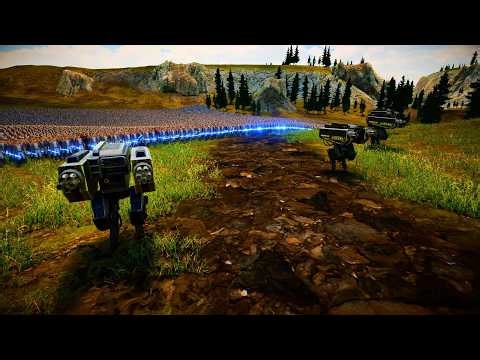 CAN T-45s & NINJAs PROTECT JEDIs FROM HELLSTRIDERS? | Ultimate Epic Battle Simulator 2 | UEBS 2