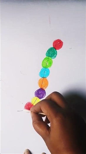 oil pastels first time use...#art #oilpastel #drawing #artandcraft #shorts #rainbow