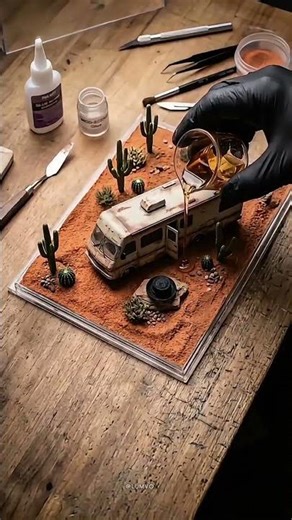 HEISENBERG'S Epic Breaking Bad Resin Diorama! 😱✨💊 #fyp #breakingbad