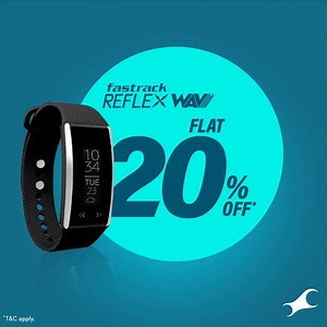 4.9K views · 66 reactions | Change your mood, just with a twist and get into the right zone with #ReflexWAV that comes with a gesture control feature. Get your hands on it now, at Flat 20% off! Head to your nearest store or visit https://bit.ly/3c11EMz and get shopping now. #Fastrack #FastrackReflex Product Code and Price – SWD90064PP01 now for ₹3995 | Fastrack | Facebook