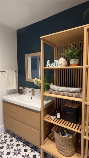 Farrow & Ball Hague Blue (No.30) is one of those colours that instantly makes a room feel rich, cosy, and effortlessly elegant. It’s a deep, inky blue with green undertones, which means it often reads as a dramatic blue-green rather than a true navy, especially in natural light. Hague Blue works beautifully in spaces where you want a bit of mood and depth, think kitchen cabinets (or walls), dining rooms, libraries, or even a snug bedroom. It pairs especially well with warm whites, brass or gold 