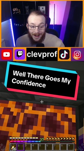 I was so confident. Follow to see more of me being confidently wrong. Find the full VOD on YouTube. #gaming #minecraft #quiz #confidence #wrong
