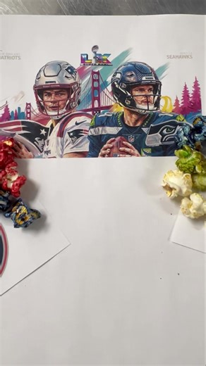 Let’s go! Super Bowl 2026 - super close flavors 🍿🍒🫐🍏🧀 Can the popcorn decide the winning team again? Who’s your team? | 321 Popcorn & Stuff