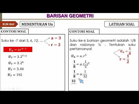 Barisan dan deret geometri, soal dan pembahasan barisan geometri