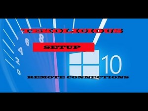 Remote Connections tutorial Windows 10 and 7 RDP MSTSC