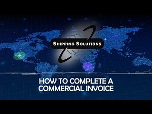 How to Complete a Commercial Invoice
