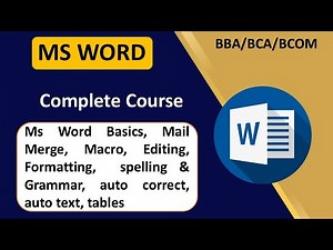 🔥 Master Microsoft Word: The Ultimate 2025 Guide (Basics to Advanced) | Step-by-Step Tutorial!