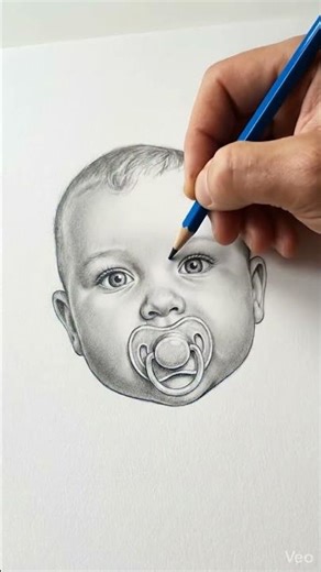 Cute Baby With Pacifier 👶🍼