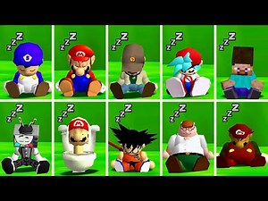 SMG4 & More Sleep Animations😴- Super Mario 64 PC Port