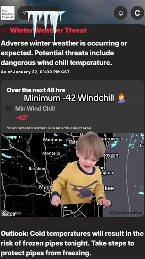 Who is ready to see exploding trees? #wisconsin #winter #millennial #fyp #survive