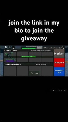 MM2 giveaway join the link in my bio