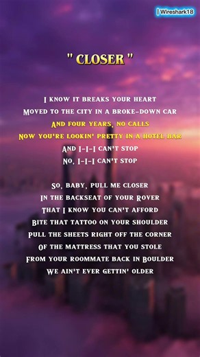 Try With Your Own Voice 🎤🩷 - Closer (Lyrics) #songlyrics​ #closer​ #trywithyourownvoice​
