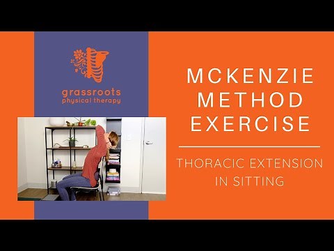 McKenzie Method Exercise - Thoracic Extension in Sitting