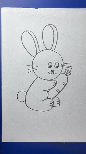 How to draw a rabbit with pencil step by step for beginners